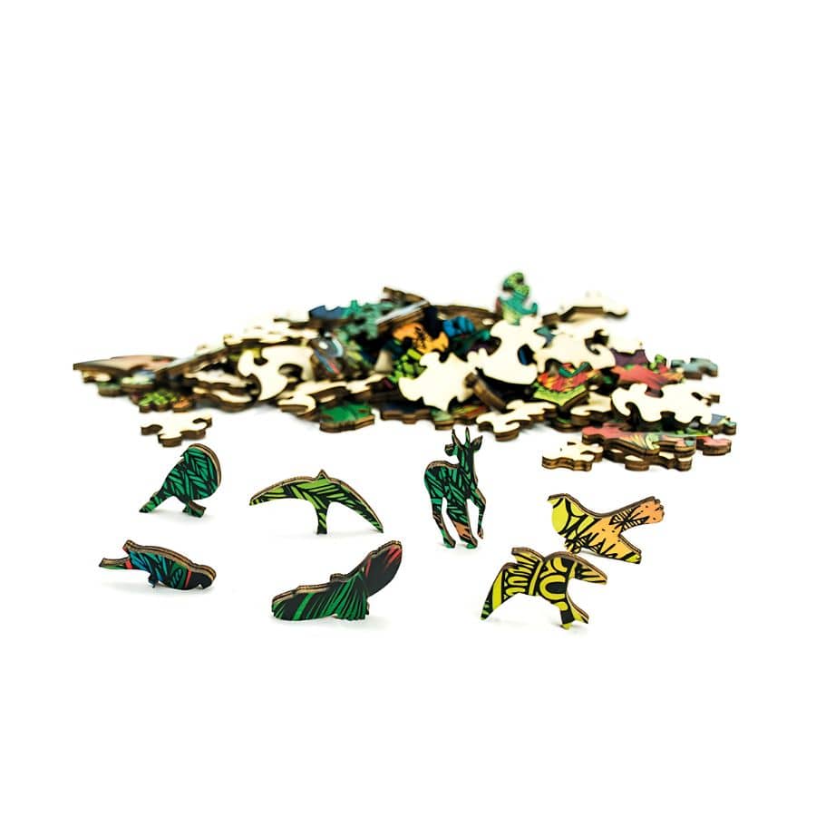 Bartl Puzzle Eureka Holzpuzzle Eule – Tierform-Puzzle, 137 Teile, ab 8 Jahre