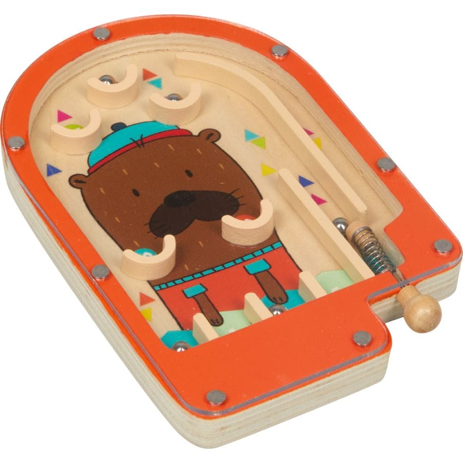Spiegelburg Geschicklichkeitsspiele Rot Spiegelburg Flipper-Spiel aus Holz – Bunte Geschenke für Kinder, ab 3 Jahre