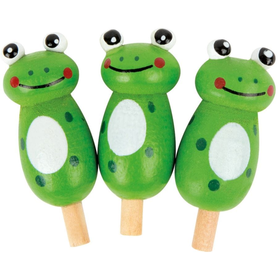 Legler Gesellschaftsspiel small foot Solitär Frosch Holzspiel – Logikspiel ab 5 Jahren