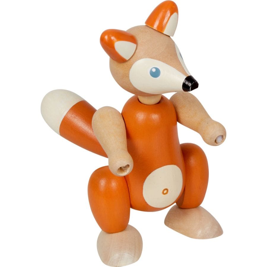 Spiegelburg Action- & Spielzeugfiguren Rot Spiegelburg Holz-Fuchs oder Bär – Winterzauber im Weihnachtswald ab 12 Monate