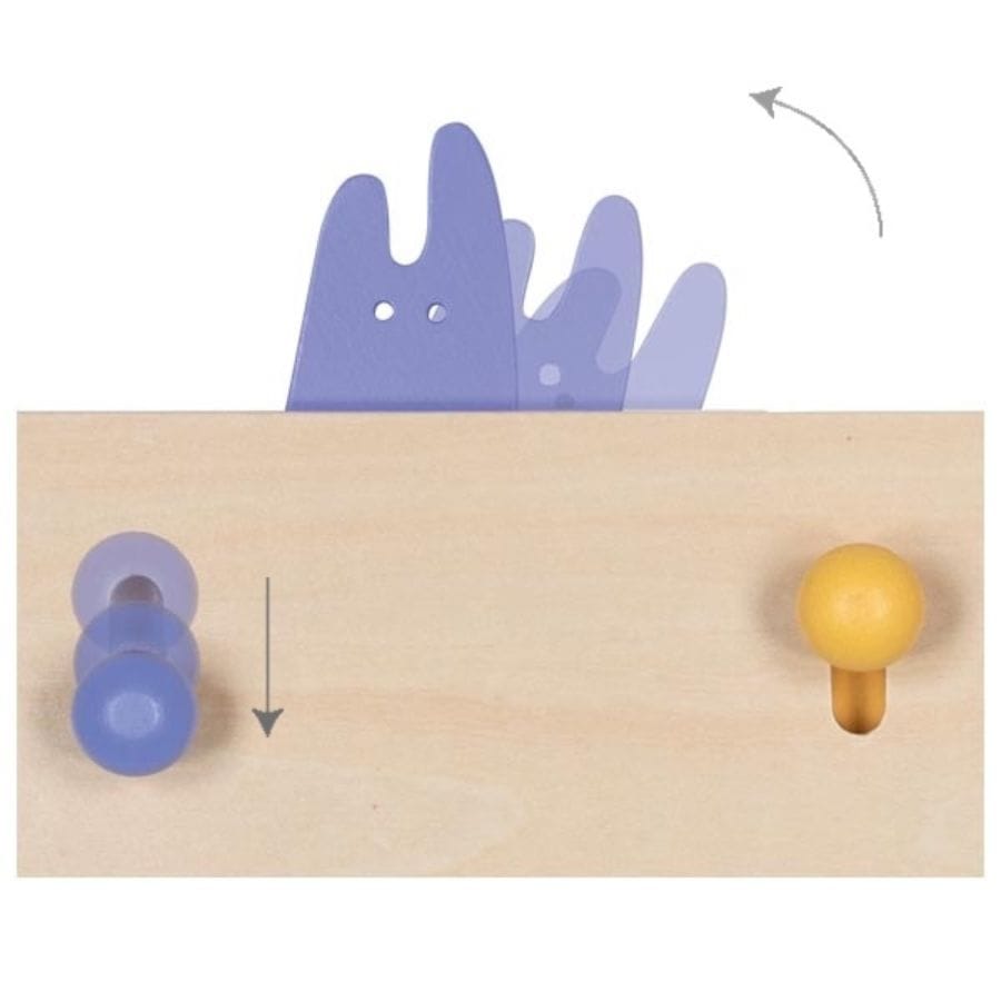 Goki Kinderzimmer Accessoires goki Garderobe Kuckulino aus Holz – Kindergarderobe mit Tierköpfen