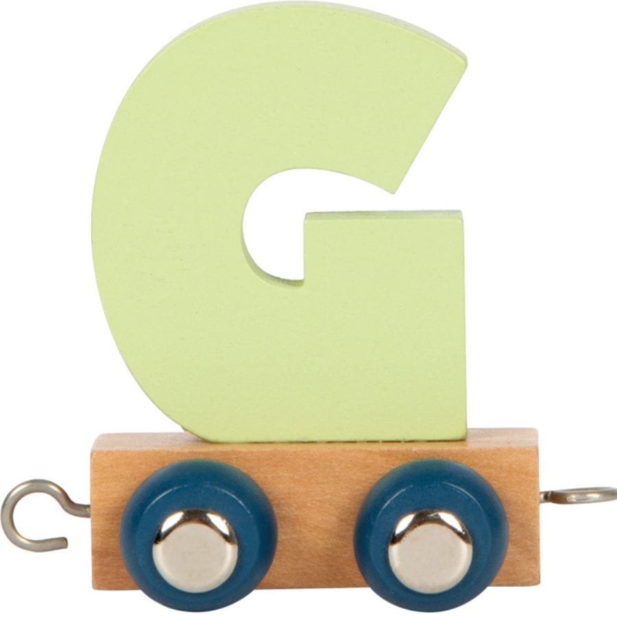 Legler Dekoration G small foot Holz-Buchstabenzug „Polar“ – personalisiertes Geschenk ab 2 Jahre