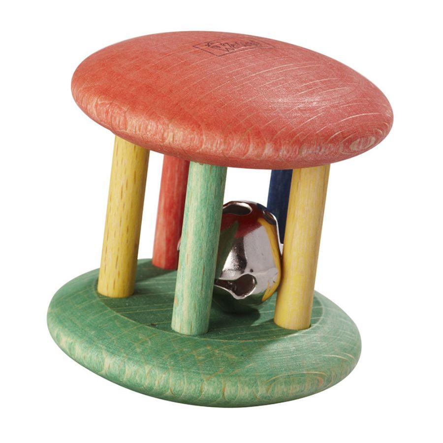 Nic Glockenrolle Bio – Baby-Greifling aus Ahornholz, ab 3 Monate