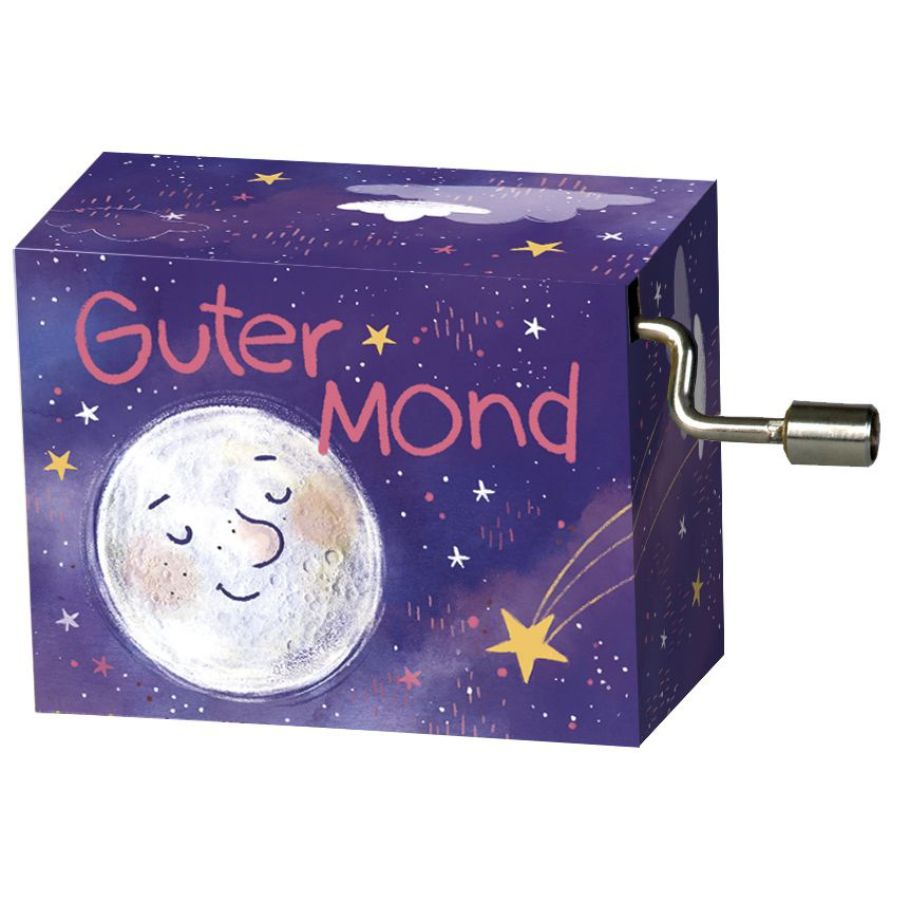 Fridolin Kurbelspieldose „Guter Mond“ – Spieluhr auf Resonanzholz