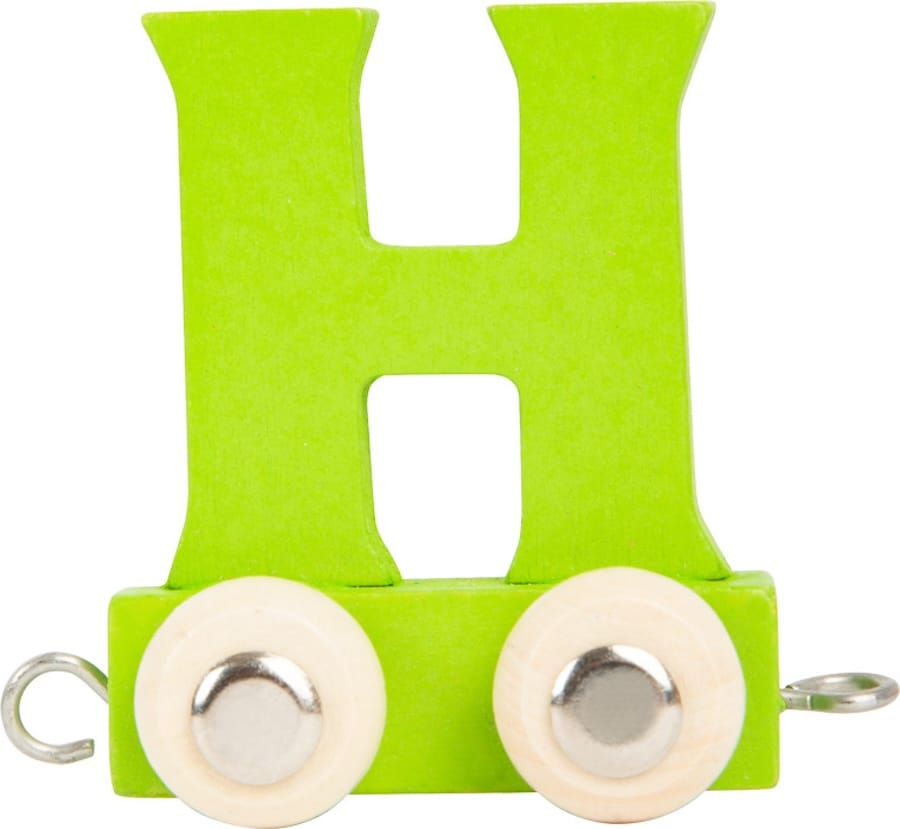 Legler Dekoration H bunt Buchstabenzug Namenszug aus Holz – Personalisierte Geschenkidee