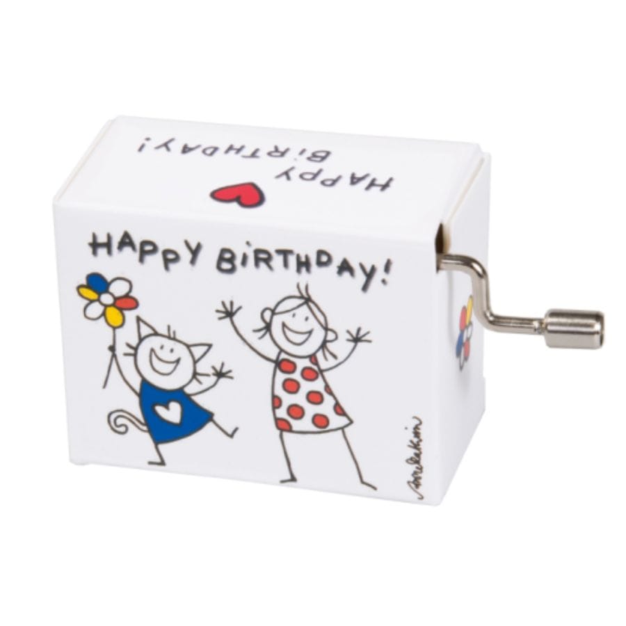 Fridolin Spieluhr Fridolin Kurbelspieldose, Happy Birthday, Spieluhr auf Resonanzholz