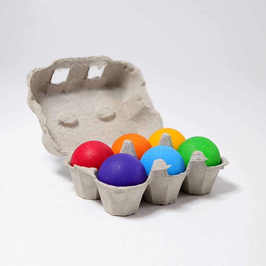 GRIMM'S Bausteine & Bauspielzeug Holzkugeln Regenbogen