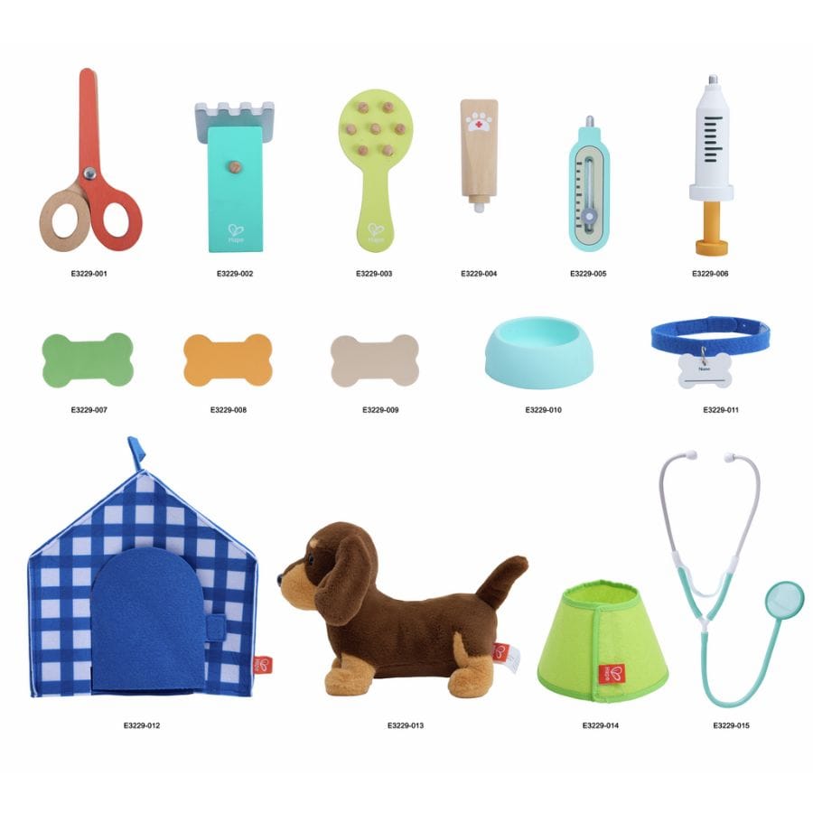 Toynamics Berufespielzeug & Rollenspiele Hape Tierarzt-Set mit interaktivem Hund – Rollenspiel für Kinder, 3 - 8 Jahre