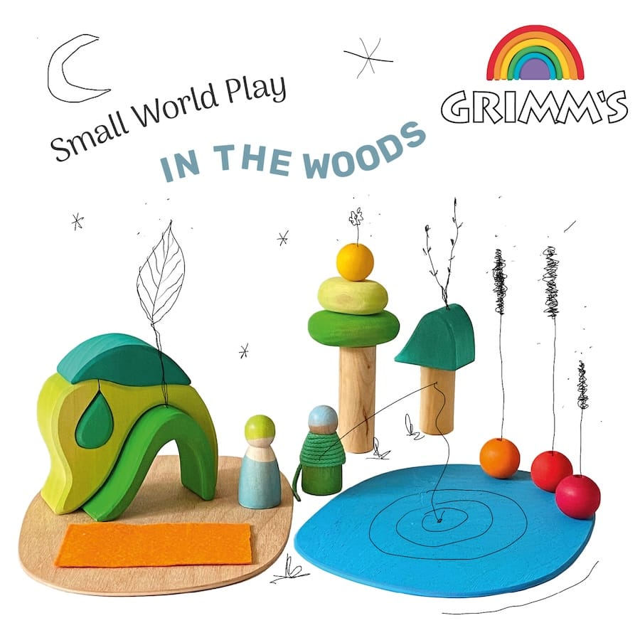 GRIMM'S Bausteine & Bauspielzeug Grimm's Spielwelt Waldlichtung, ab 3 Jahre, Made in Germany