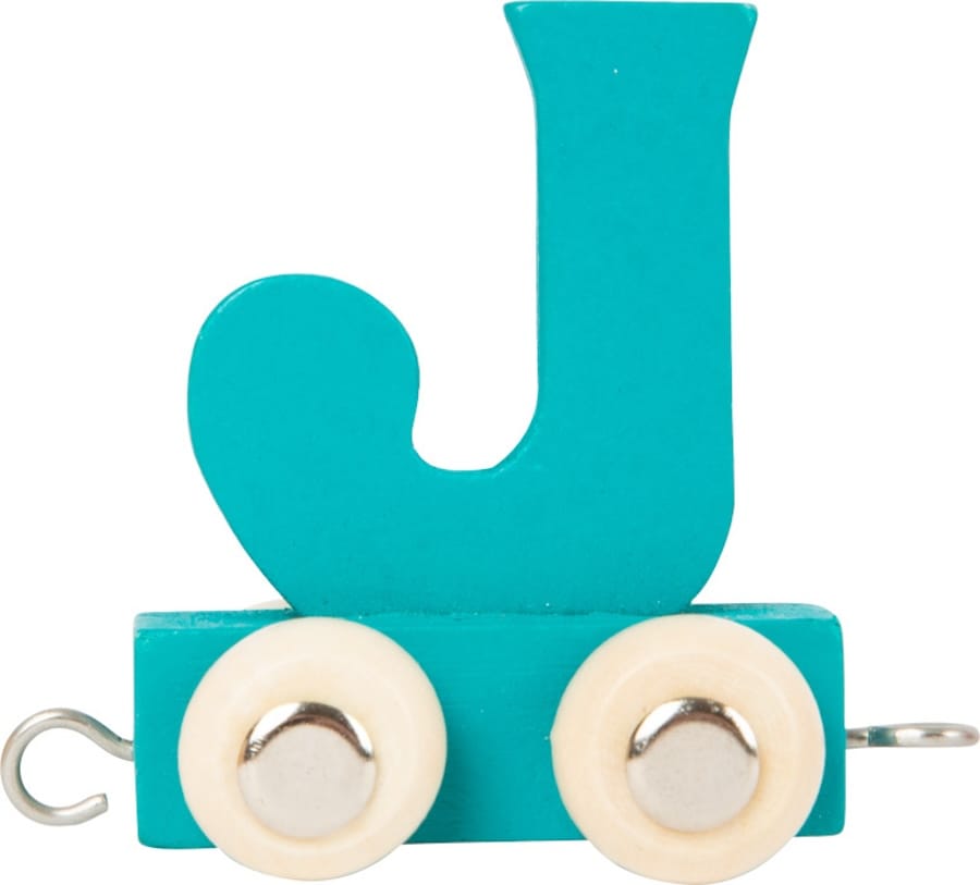 Legler Dekoration J bunt Buchstabenzug Namenszug aus Holz – Personalisierte Geschenkidee