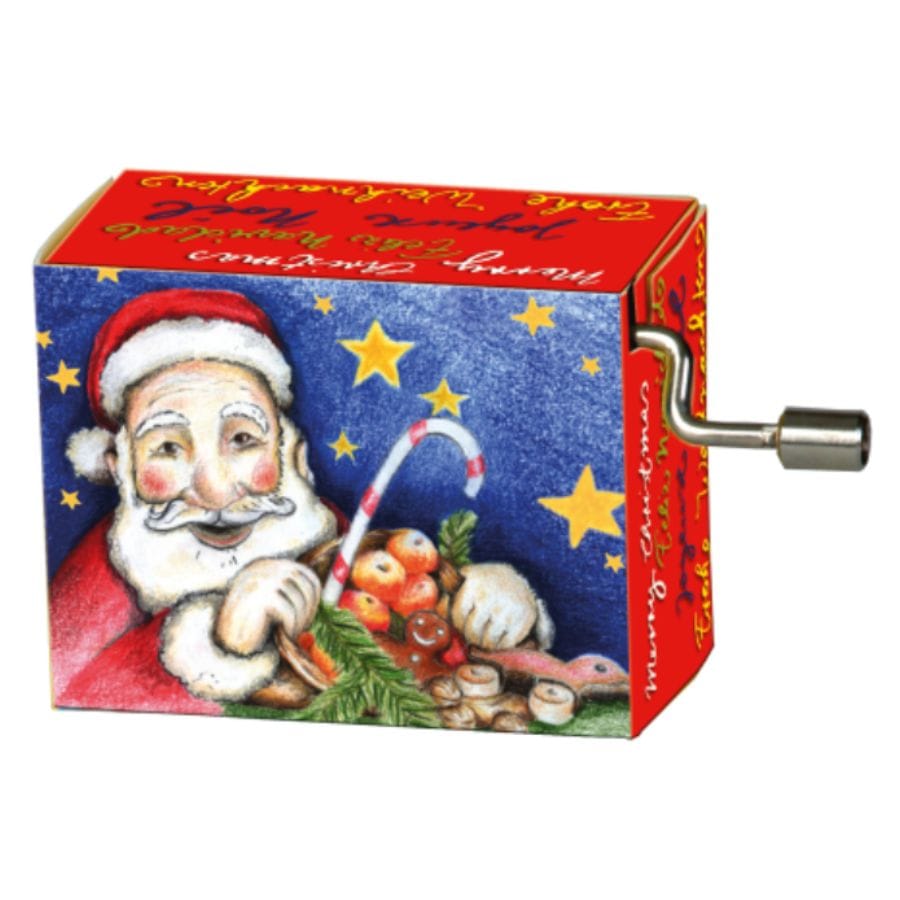 Fridolin Spieluhr Kurbelspieldose Spieluhr, Weihnacht/Jingle Bells, Weihnachtsmann