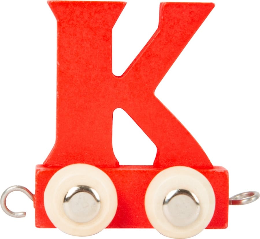 Legler Dekoration K bunt Buchstabenzug Namenszug aus Holz – Personalisierte Geschenkidee