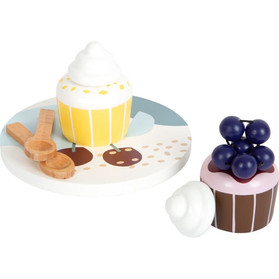 Legler Spielzeuglebensmittel Small foot Kaffee- und Tee-Set „Tasty“ – Kinderküche Spielzeug ab 3 Jahren