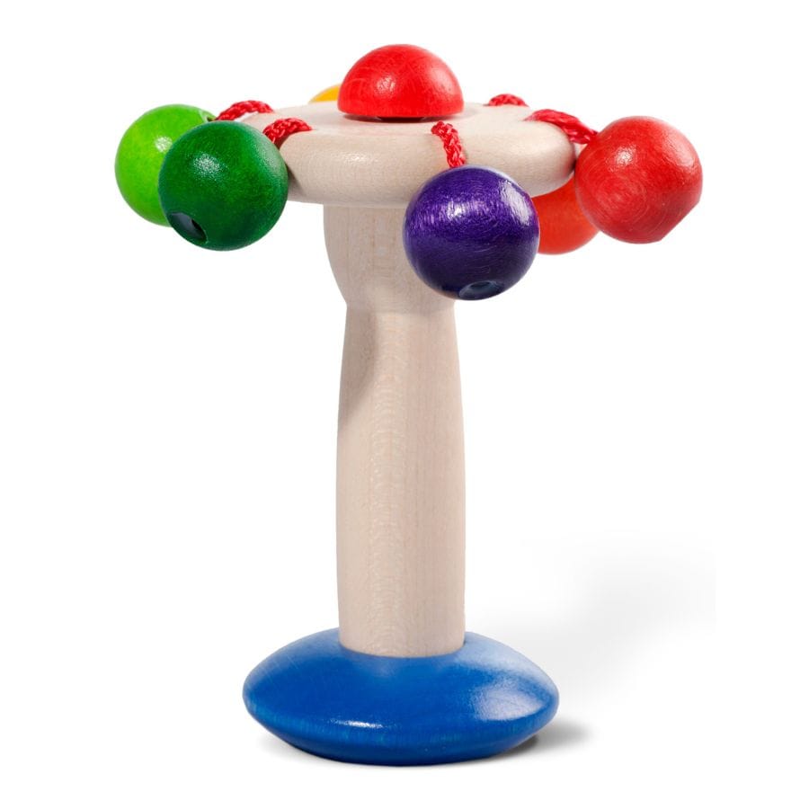 nic Baby-Aktiv-Spielzeug Walter Greifling Karussell aus Holz, ab 3 Monate Made in Germany