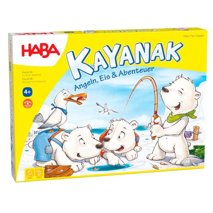 Haba Gesellschaftsspiel HABA Kayanak – Angeln, Eis & Abenteuer, ab 4 Jahre