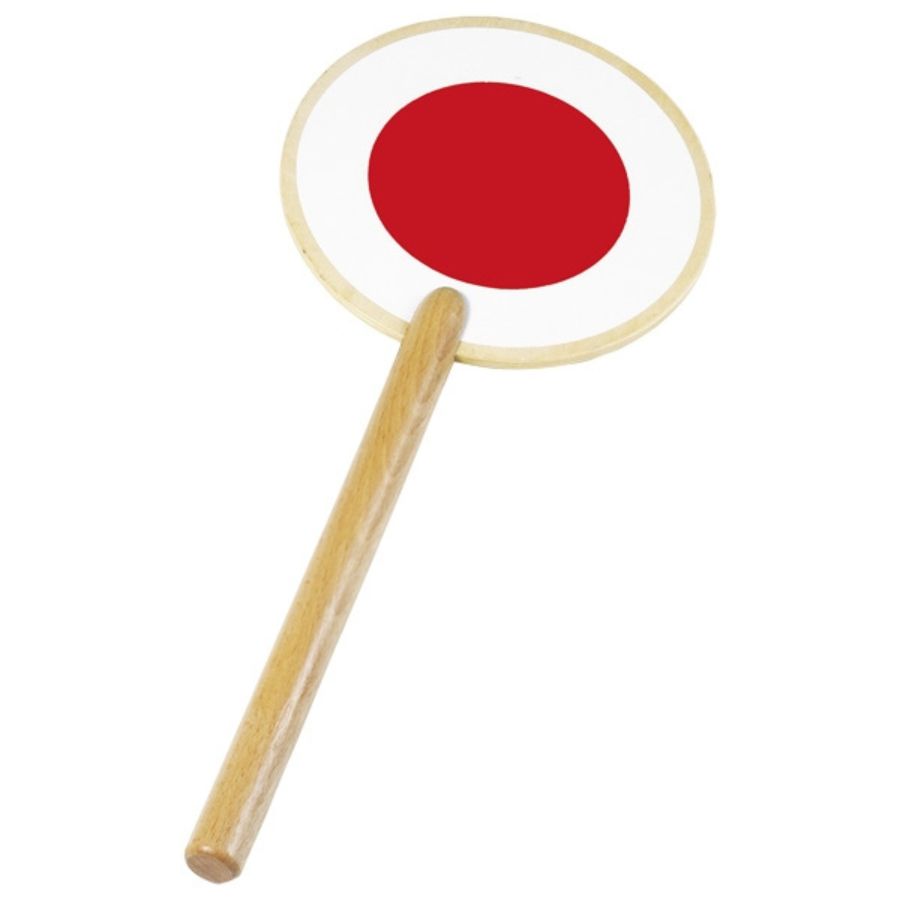 Goki Signalkelle aus Holz – Spielspaß für kleine Zugführer, ab 3 Jahre