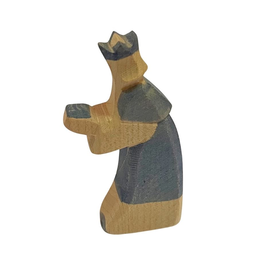 Ostheimer Holzfiguren Ostheimer Weihnachten Ostheimer Mini-König blau – Holzfigur ab 3 Jahre, Restbestand