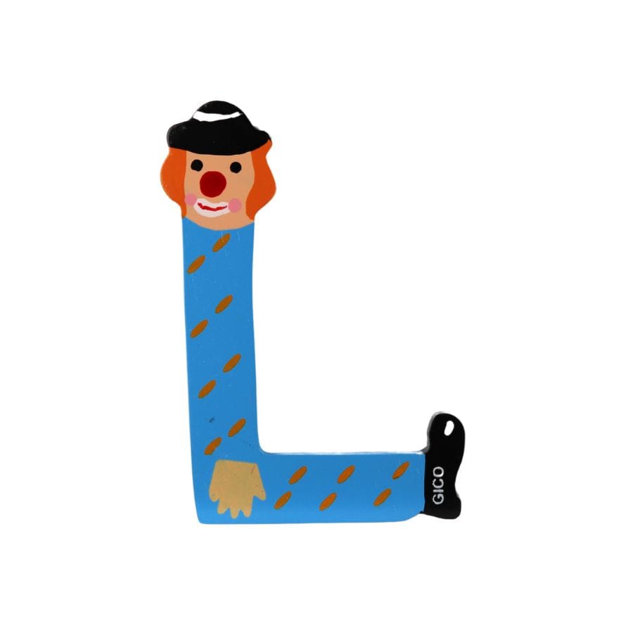 Gico Dekoration L Türbuchstaben Clownbuchstaben Holz A - Z