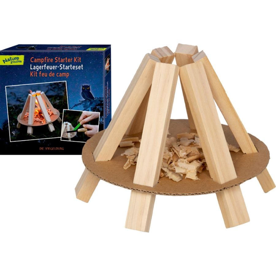 Spiegelburg Aktivspielzeug Nature Zoom Lagerfeuer-Starterset – Outdoor-Set für Kinder ab 5 Jahren