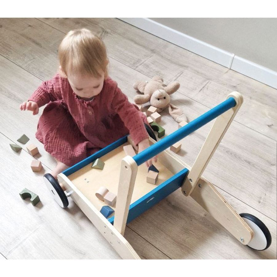 Legler Baby-Aktiv-Spielzeug Small foot Lauflernwagen aus Holz – Sicherer Begleiter ab 12 Monate