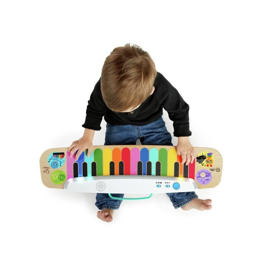 Toynamics Baby-Aktiv-Spielzeug Hape Magisches Touch Keyboard – Kinder Musikspiel ab 12 Monate
