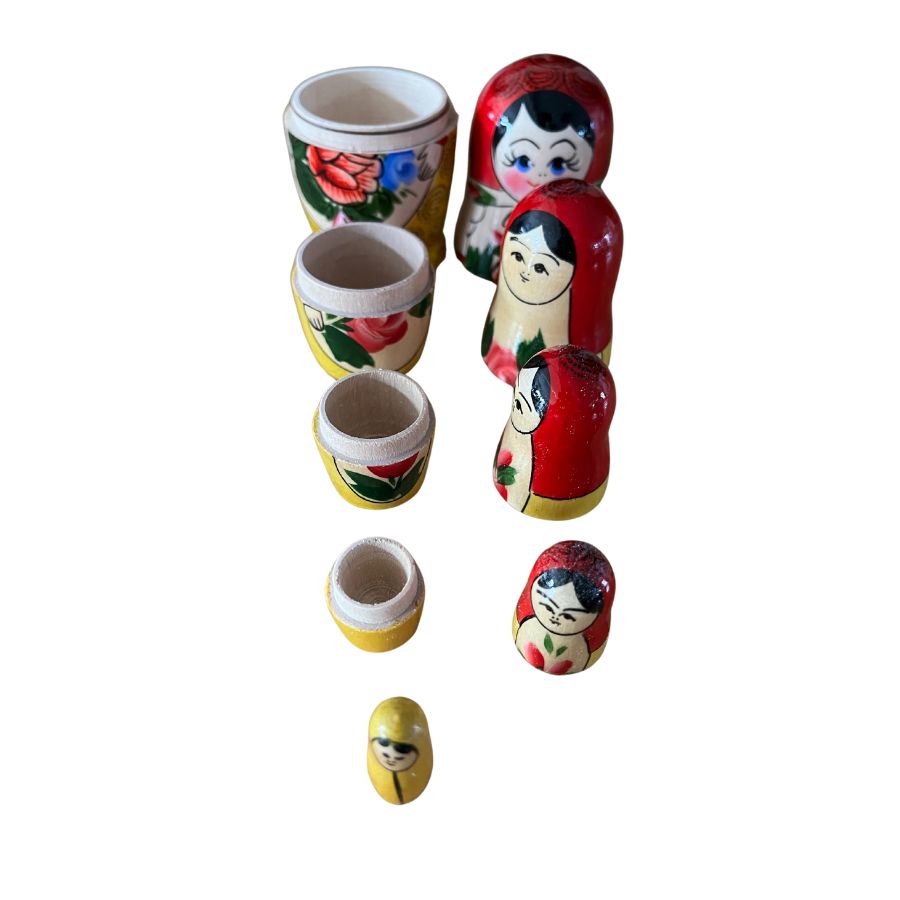 Handbemalte Matroschka Puppen – Russische Schachtelpuppe als Dekoration & Geschenkidee, 13 cm