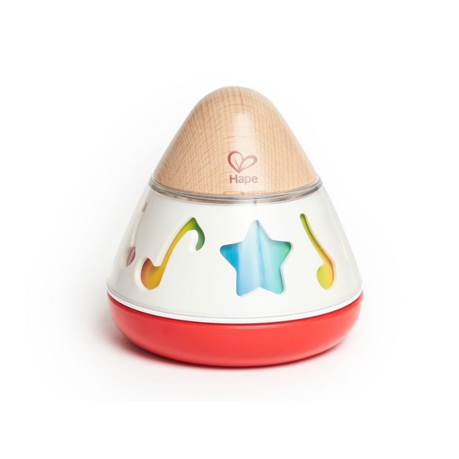 Toynamics Baby-Aktiv-Spielzeug Hape Musikkreisel für Babys & Kleinkinder – Beruhigende Klänge & Farben