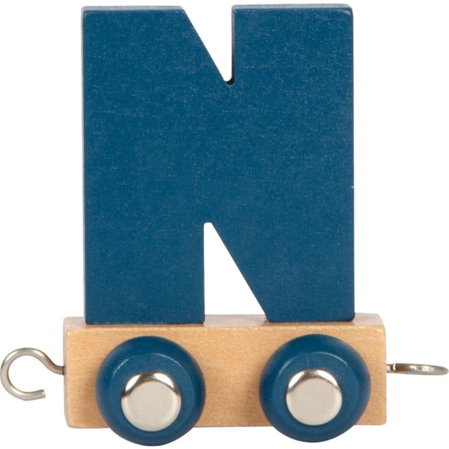 Legler Dekoration N small foot Holz-Buchstabenzug „Polar“ – personalisiertes Geschenk ab 2 Jahre