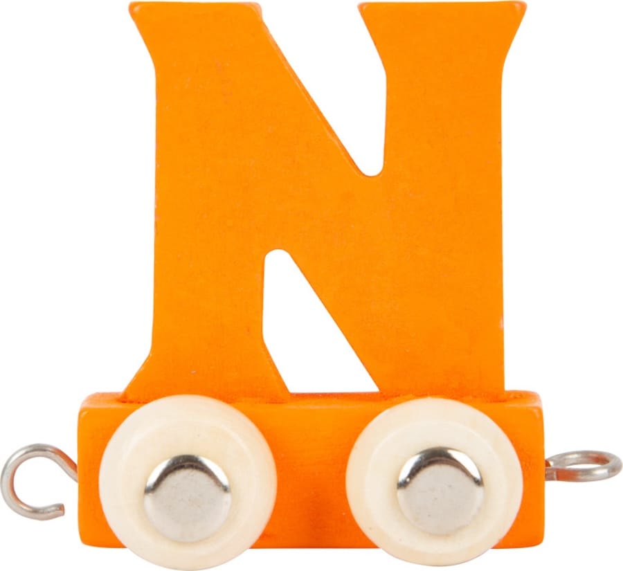 Legler Dekoration N bunt Buchstabenzug Namenszug aus Holz – Personalisierte Geschenkidee