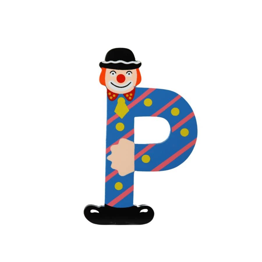 Gico Dekoration P Türbuchstaben Clownbuchstaben Holz A - Z