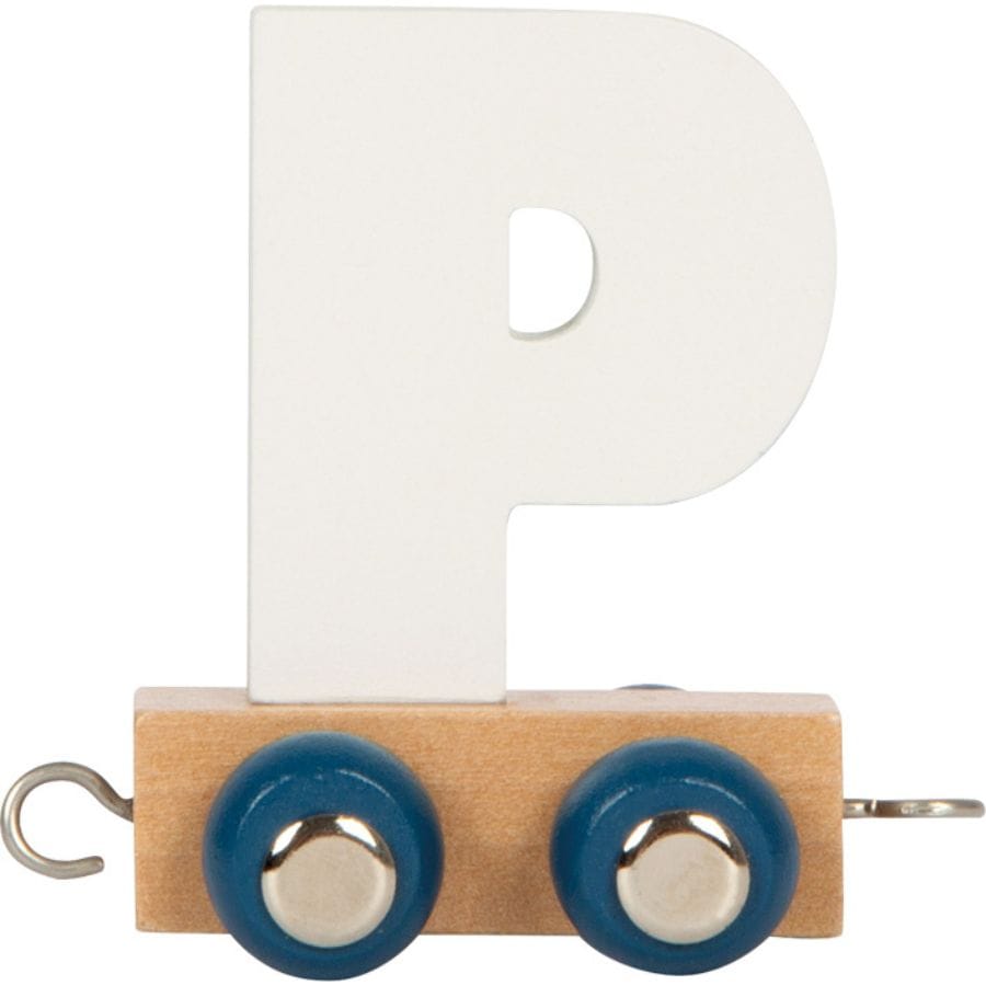 Legler Dekoration P small foot Holz-Buchstabenzug „Polar“ – personalisiertes Geschenk ab 2 Jahre
