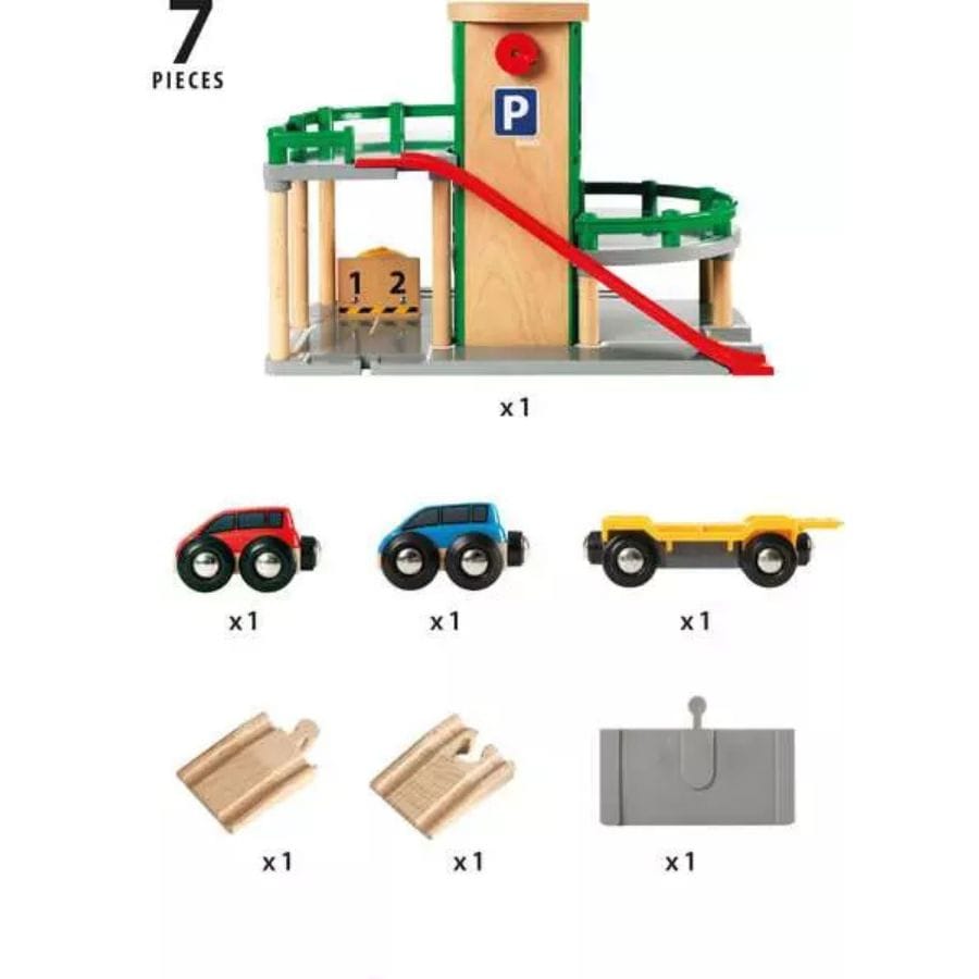 Brio Züge & Eisenbahnsets BRIO World Parkhaus, Straßen & Schienen ab 3 Jahre