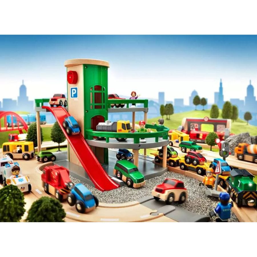 Brio Züge & Eisenbahnsets BRIO World Parkhaus, Straßen & Schienen ab 3 Jahre