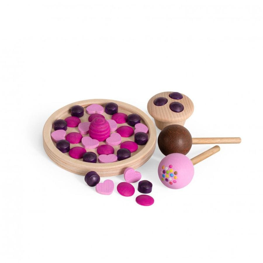 Erzi Spielzeuglebensmittel Erzi Backparty – Holzspielzeug Torte & Muffin Set ab 3 Jahre