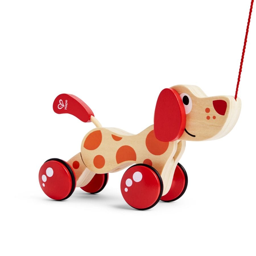Hape Nachzieh-Spielzeug Hape Nachziehspielzeug Hündchen Pepe – ab 12 Monate