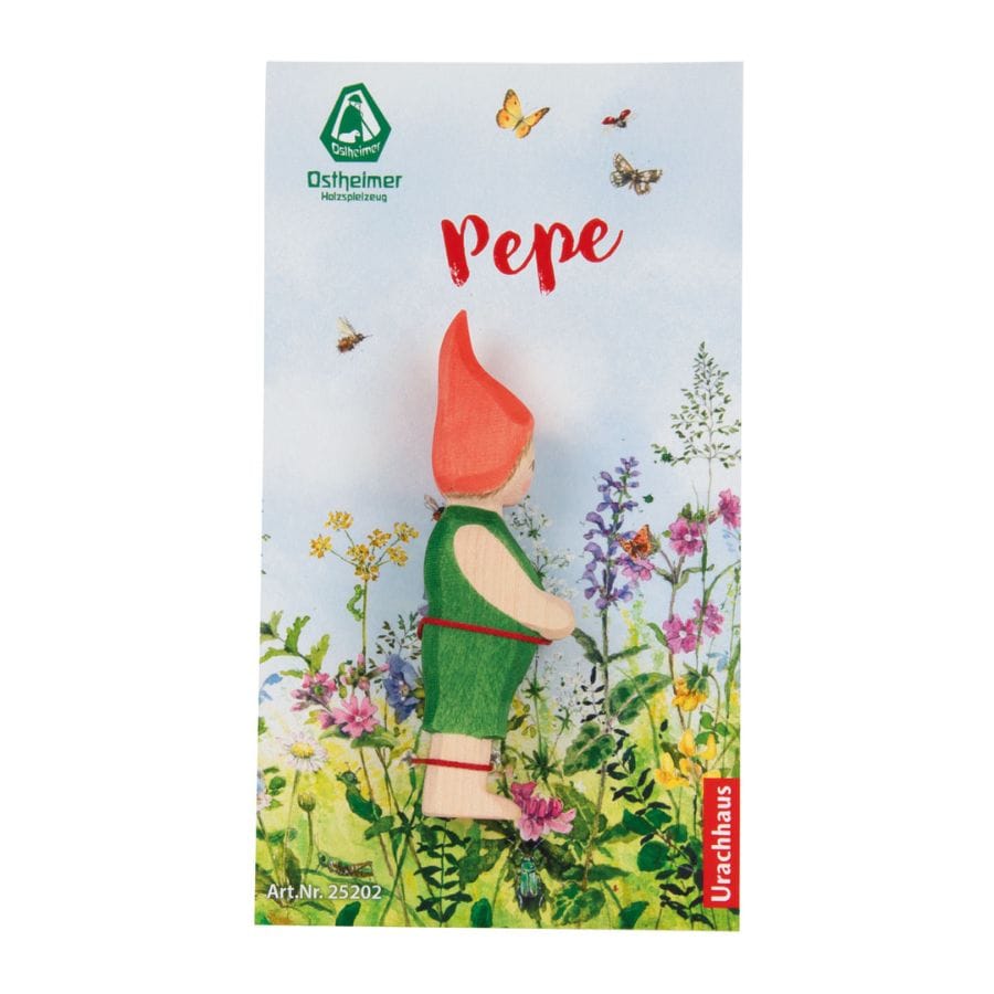 Ostheimer Action- & Spielzeugfiguren Pepe Ostheimer Holzfigur „Pepe & Sumselinchen“ – ab 3 Jahre, handgefertigt