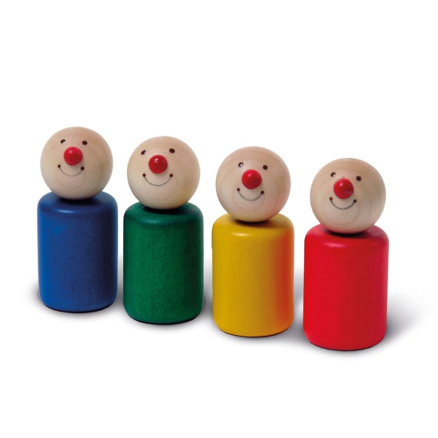nic Holzfahrzeug Zubehör Spielfiguren „Pico“ 4 Stück für Creamobil