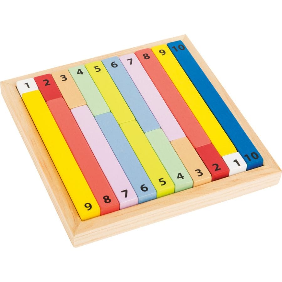 Legler Lernspielzeug small foot Rechenstäbchen „Educate“ – Lernspiel aus Holz ab 6 Jahren, Zahlen & Mathematik
