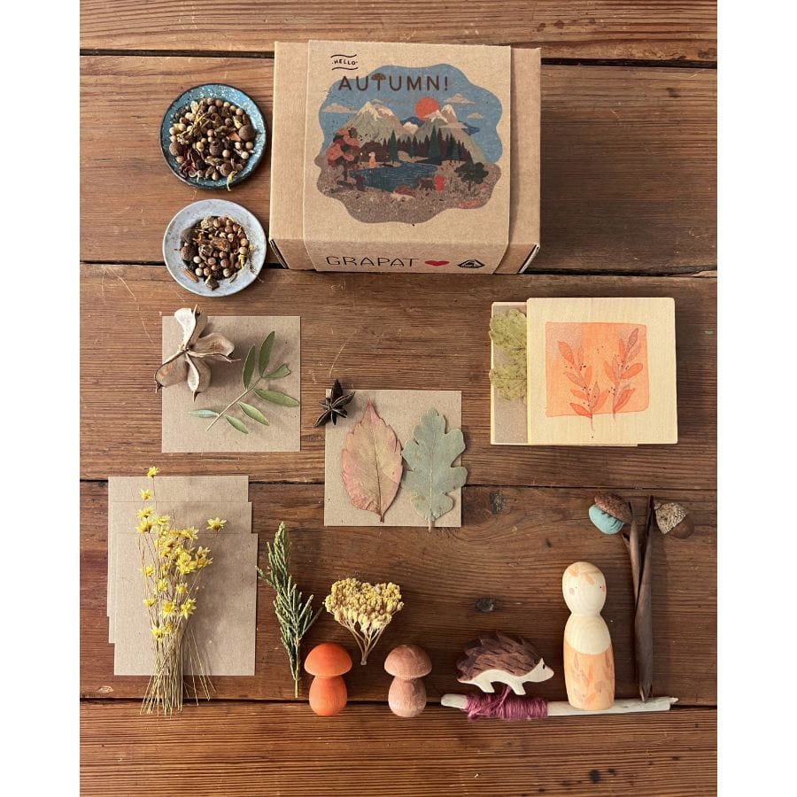 Ostheimer Holzfiguren Ostheimer Ostheimer/Grapat „Hello Autumn!“ – Herbst-Schatzbox ab 3 Jahre