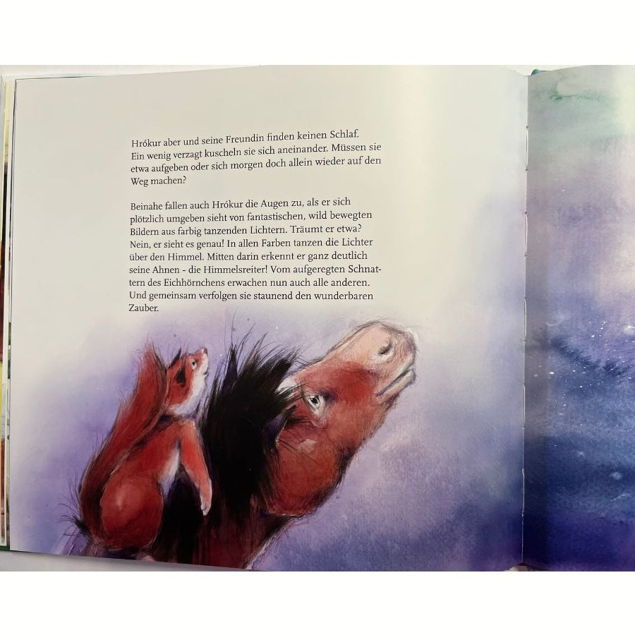 Hrókur und die Himmelsreiter – Vorlesebuch ab 5 Jahren – Illustriert von Sophia Drescher – Island Pferdegeschichte