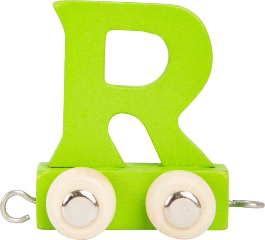 Legler Dekoration R bunt Buchstabenzug Namenszug aus Holz – Personalisierte Geschenkidee