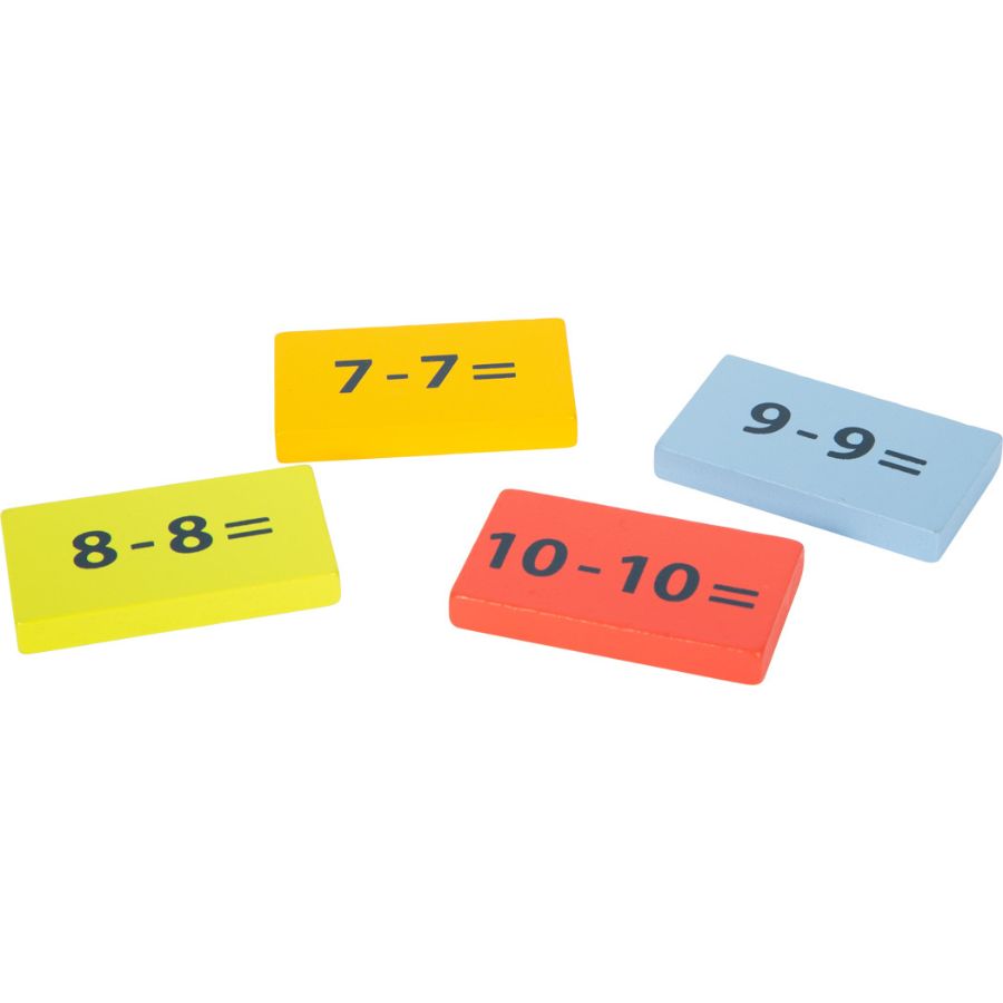 small foot Rechenplättchen „Zahlenspaß“ – Holz-Lernspiel ab 6 Jahren, Addition & Subtraktion