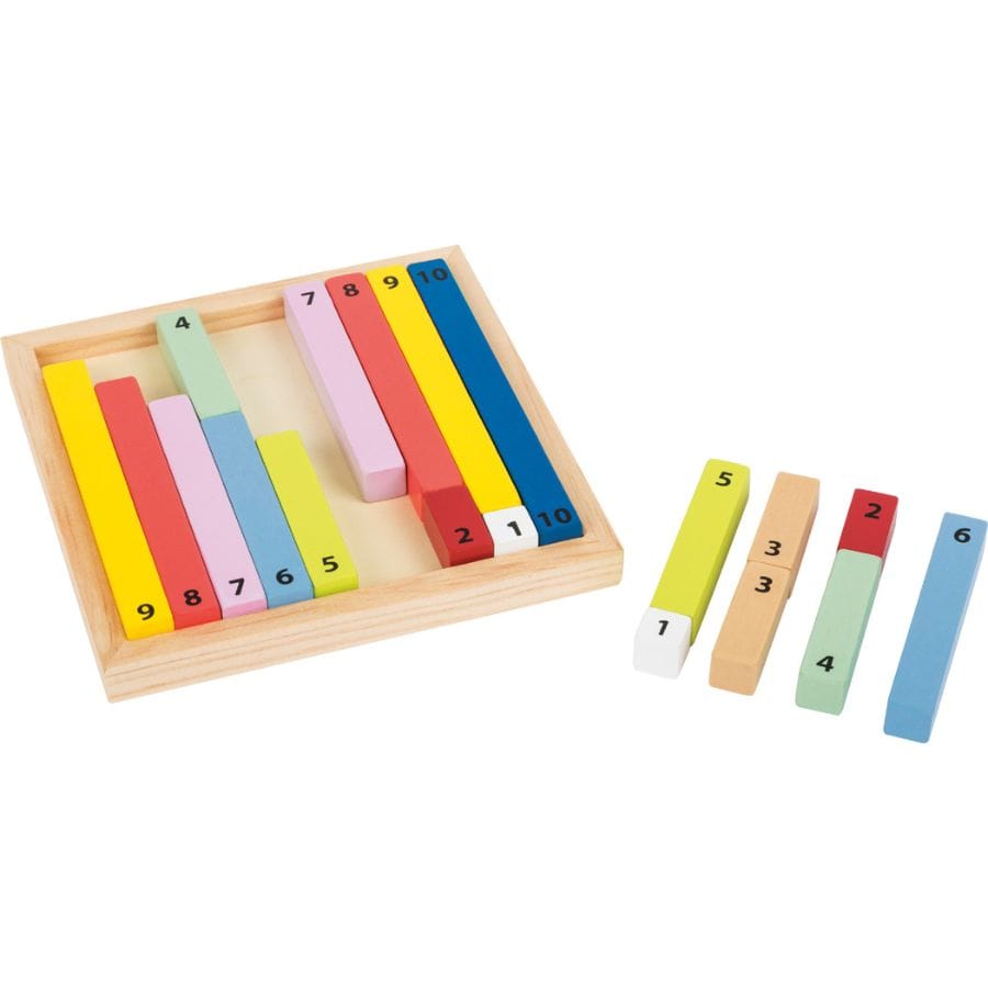 Legler Lernspielzeug small foot Rechenstäbchen „Educate“ – Lernspiel aus Holz ab 6 Jahren, Zahlen & Mathematik