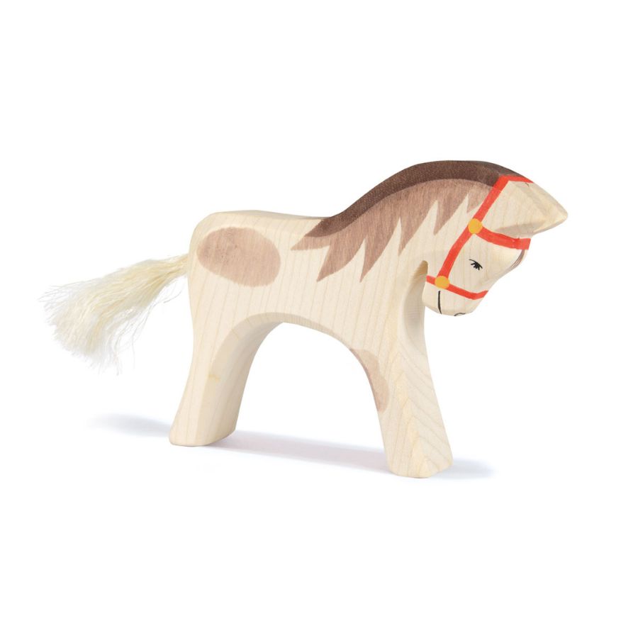 Ostheimer Reitpferd aus Ahornholz – handgefertigte Holzfigur, ab 3 Jahre