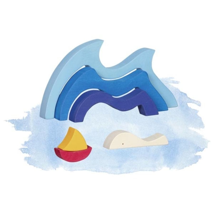 Goki Puzzle Goki Puzzle „Mein Schifflein auf dem Meer“ – Holzpuzzle aus Ahornholz, ab 2 Jahre