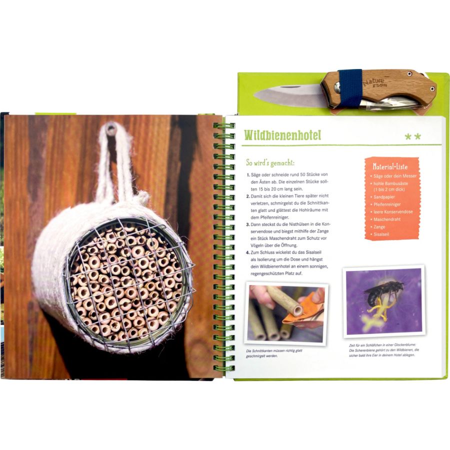 Coppenrath Nature Zoom Schnitzbuch für Kinder ab 8 Jahre – 30 Projekte mit Schnitzmesser