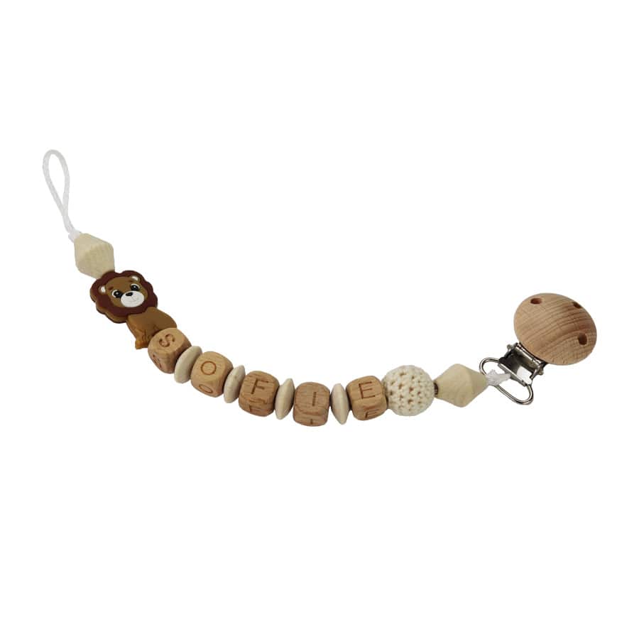 Spielkiste Schnullerclips & -ketten Sofie Personalisierte Schnullerkette mit Name