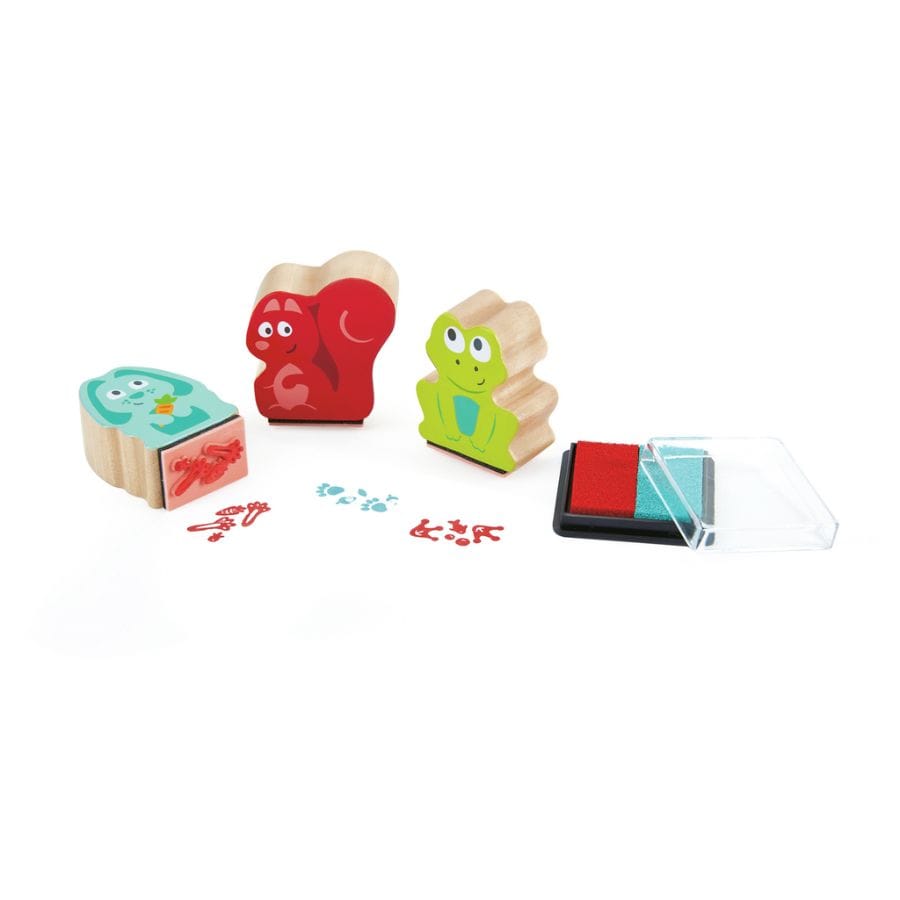 Hape Kreativspielzeug Hape Pfoten-Stempelset – Kreativer Bastelspaß für Kinder ab 3 Jahren
