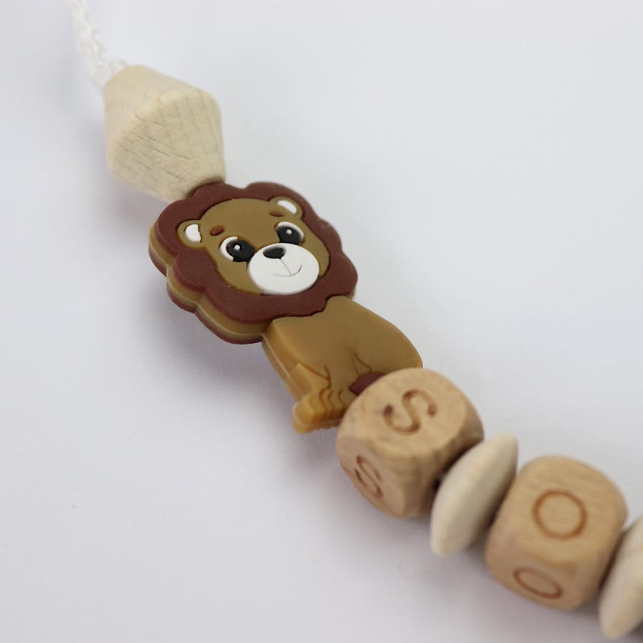 Spielkiste Schnullerclips & -ketten Personalisierte Schnullerkette mit Name