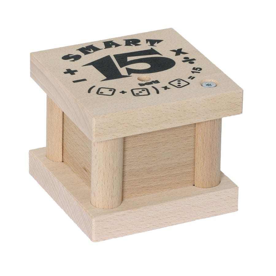 Bartl Gesellschaftsspiel Bartl Smart 15 Würfelspiel aus Holz – Rechenspiel ab 6 Jahren
